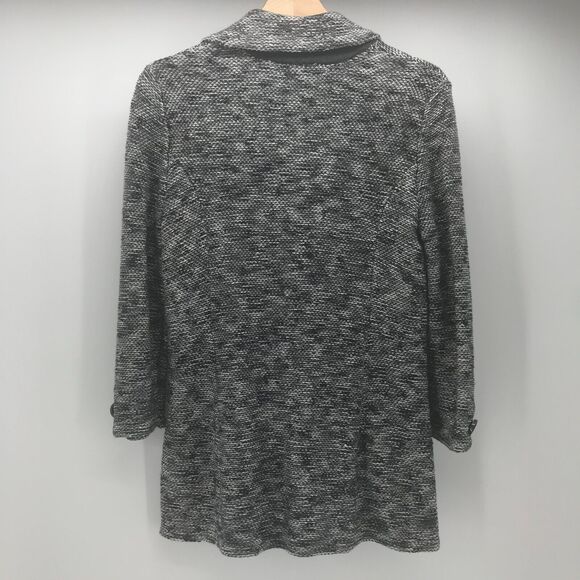 Classiques Entier Atelier Blazer Womens Medium Black White Knit Cashmere Blend - Picture 2 of 12